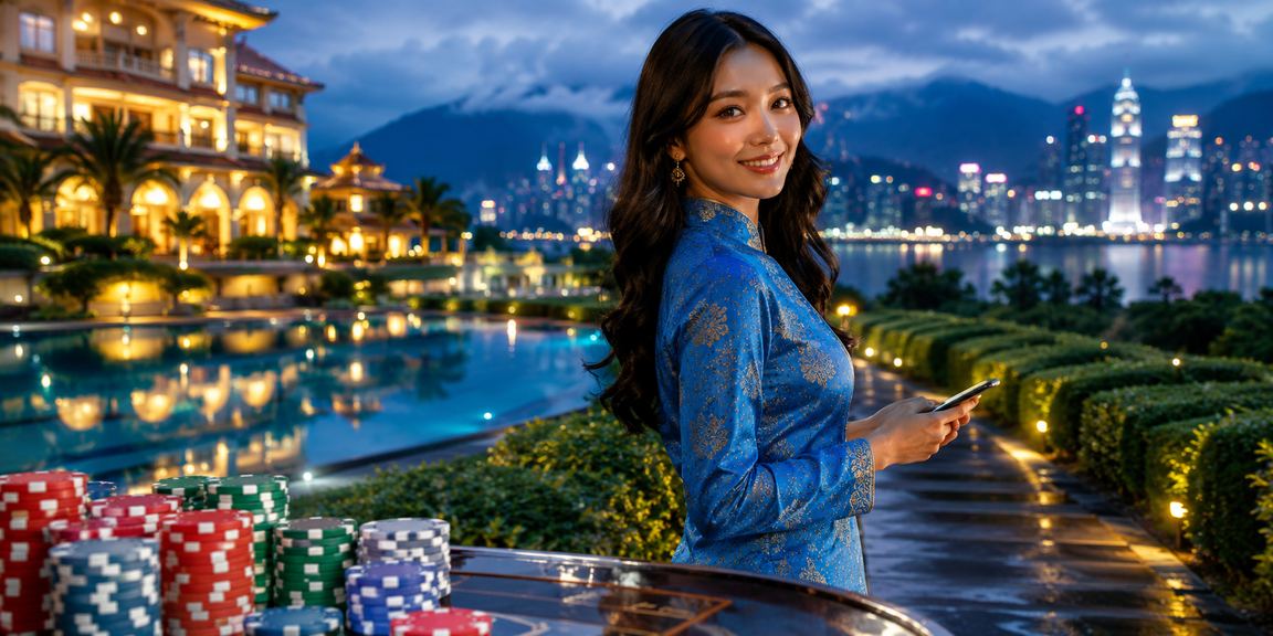 Pengguna Malaysia dalam pakaian baju kurung menggunakan platform kasino mudah alih live4d2u
